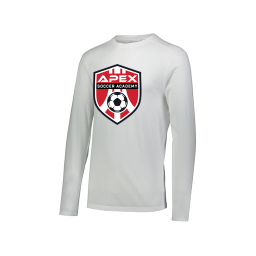 [FTLCUBWH-AXS-LOGO1] Decker Men's Tri-Blend T-Shirt - Long Sleeve (Adult XS, White, Logo 1)