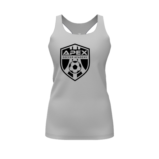 [FT0TRBGY-FYS-LOGO2] Decker Racerback Tank Top (Female Youth S, Gray, Logo 2)