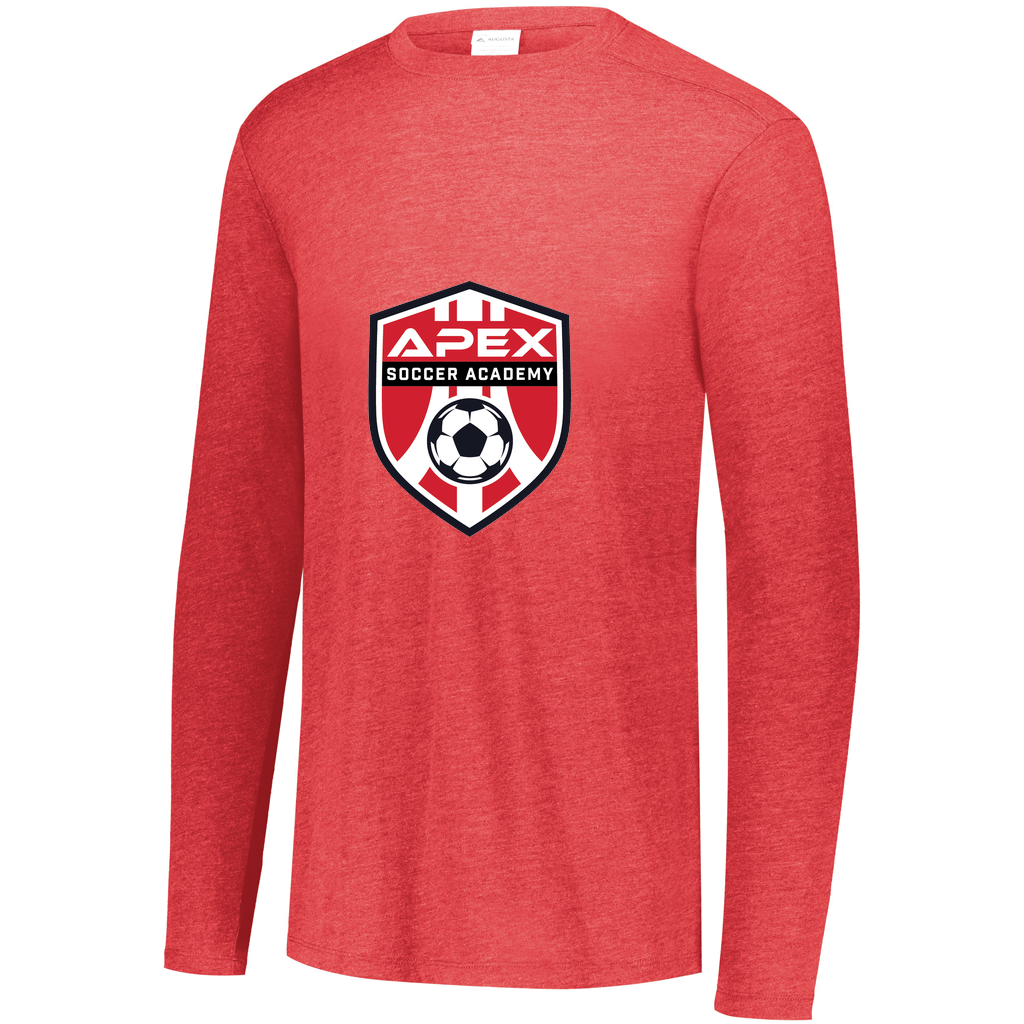 [FTLCUBBK-AXS-LOGO1] Decker Men's Tri-Blend T-Shirt - Long Sleeve (Adult XS, Logo 1)
