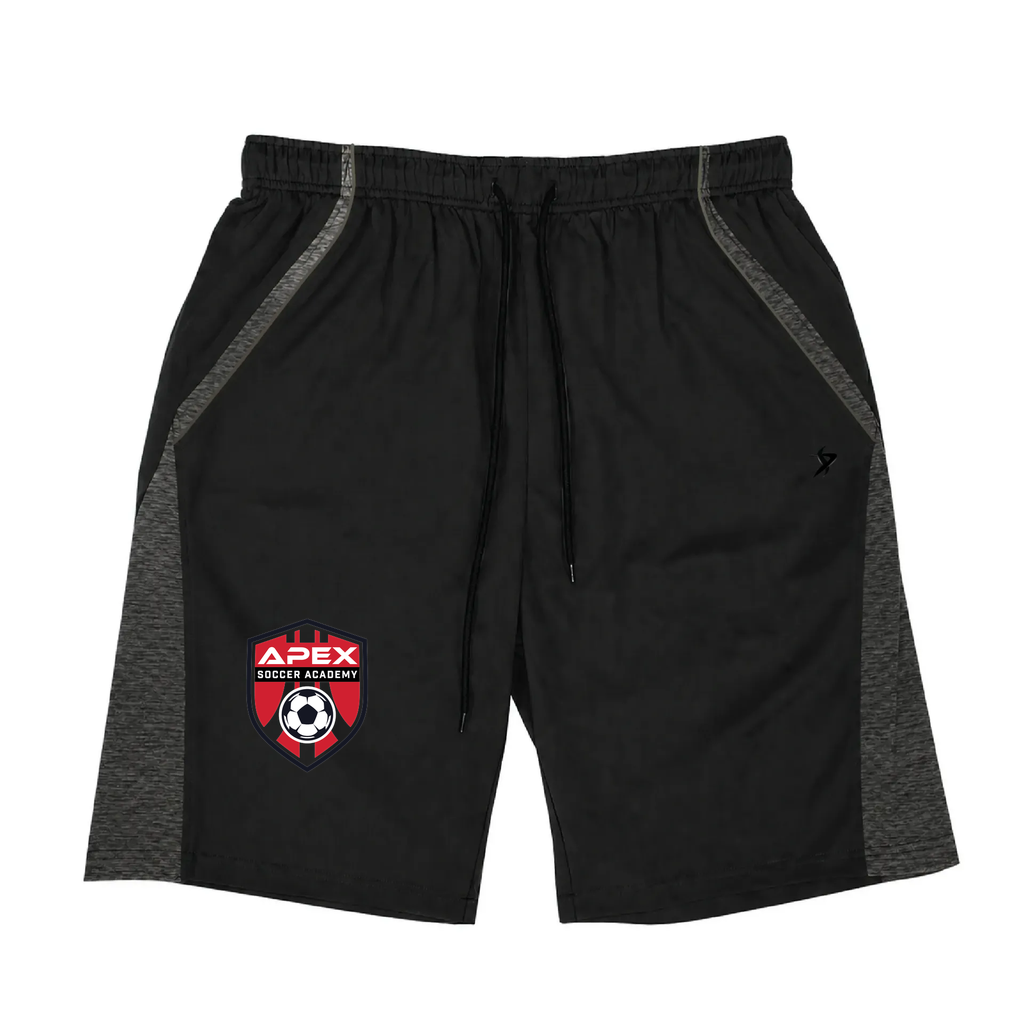 [DEC-ANGLE-SHORT-YXXS-BLK-LOGO1] Decker Shorts (Angle Shorts) (Black, Youth XXS, Logo 1)