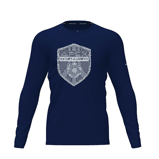 [CUS-DRIF-TEES-PER-CNK-LSL-NVY-YXS-LOGO1] Dri Fit Performance T-Shirt (Youth XS, Navy, Logo 1, Long Sleeve)