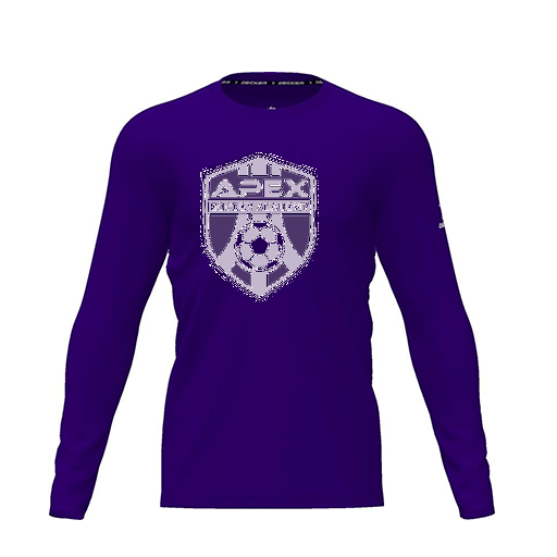 [CUS-DRIF-TEES-PER-CNK-LSL-PUR-YXS-LOGO1] Dri Fit Performance T-Shirt (Youth XS, Purple, Logo 1, Long Sleeve)