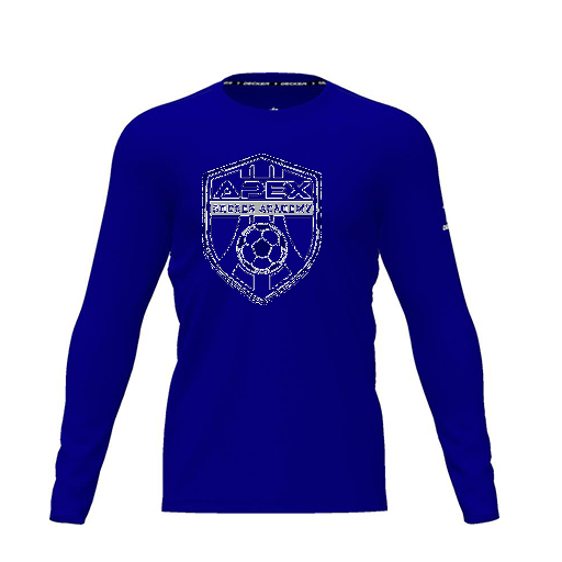 [CUS-DRIF-TEES-PER-CNK-LSL-RYL-YXS-LOGO1] Dri Fit Performance T-Shirt (Youth XS, Royal, Logo 1, Long Sleeve)