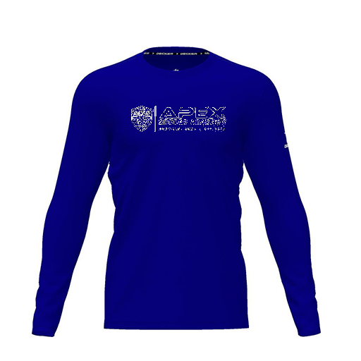 [CUS-DRIF-TEES-PER-CNK-LSL-RYL-YXS-LOGO3] Dri Fit Performance T-Shirt (Youth XS, Royal, Logo 3, Long Sleeve)