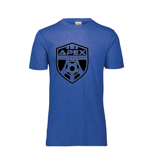 [FTSCUBRY-YS-LOGO2] Decker Youth Tri-Blend T-Shirt - Short Sleeve (Youth S, Royal, Logo 2)