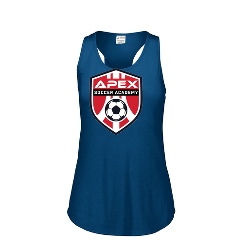 [3078.U22.S-LOGO1] Ladies Tri Blend Tank Top (Female Adult S, Navy, Logo 1)