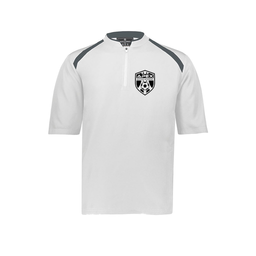 [229581-AS-WHT-LOGO2] Men's Dugout Short Sleeve Pullover (Adult S, White, Logo 2)
