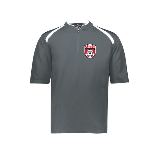 [229581-AS-GRY-LOGO1] Men's Dugout Short Sleeve Pullover (Adult S, Gray, Logo 1)