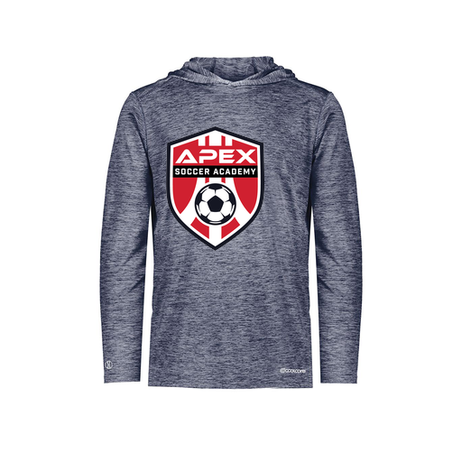 [FOLHCGNV-AS-LOGO1] Decker Men's Charge Hoodie (Adult S, Navy, Logo 1)