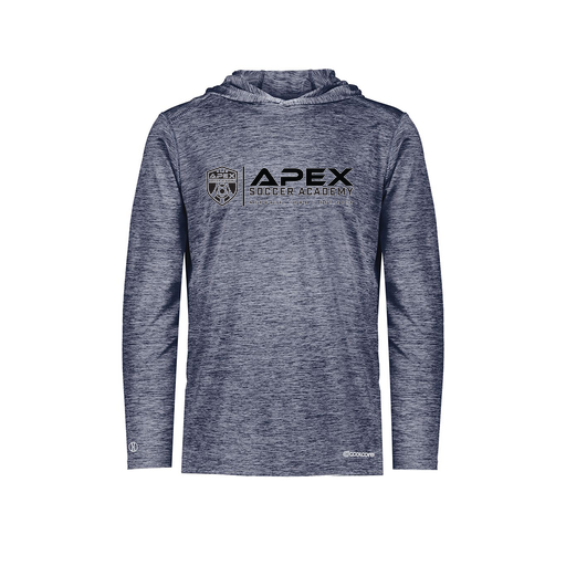 [FOLHCGNV-AS-LOGO3] Men's Charge Hoodie (Adult S, Navy, Logo 3)