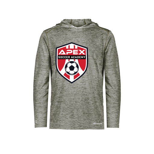 [FOLHCGGY-AS-LOGO1] Decker Men's Charge Hoodie (Adult S, Gray, Logo 1)