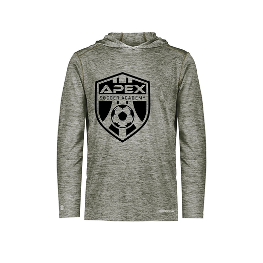 [FOLHCGGY-AS-LOGO2] Decker Men's Charge Hoodie (Adult S, Gray, Logo 2)