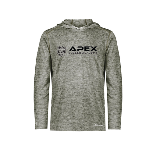 [FOLHCGGY-AS-LOGO3] Decker Men's Charge Hoodie (Adult S, Gray, Logo 3)