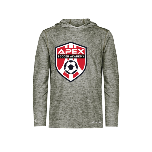 [CUS-DFW-CHGHOOD-PER-LSL-GRY-YS-LOGO1] Youth Charge Hoodie (Youth S, Gray, Logo 1)