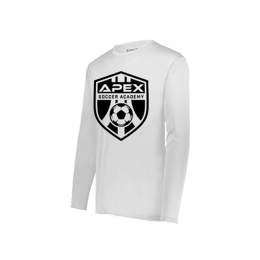 [222822.005.XS-LOGO2] Men's LS Smooth Sport Shirt (Adult XS, White, Logo 2)