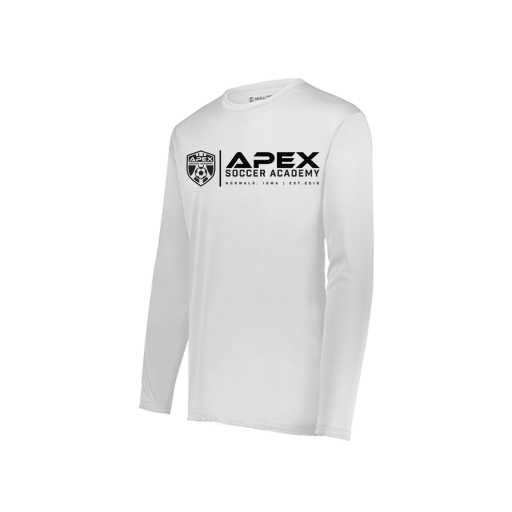 [222822.005.XS-LOGO3] Men's LS Smooth Sport Shirt (Adult XS, White, Logo 3)