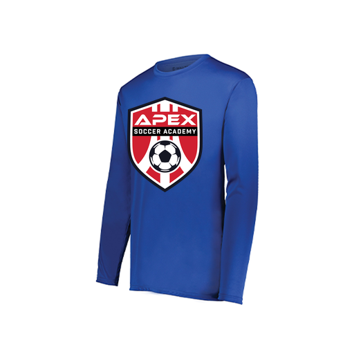 [222822.060.XS-LOGO1] Men's LS Smooth Sport Shirt (Adult XS, Royal, Logo 1)