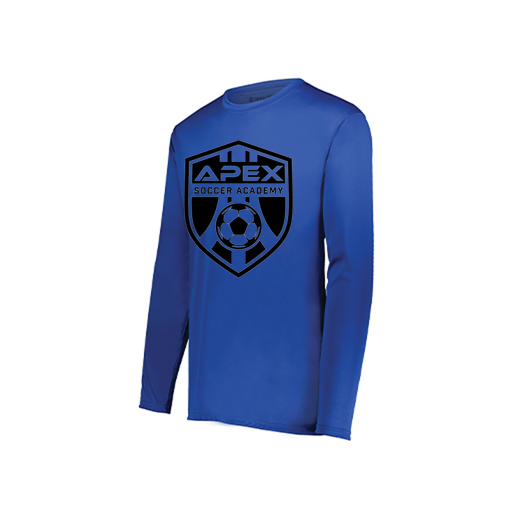 [222822.060.XS-LOGO2] Men's LS Smooth Sport Shirt (Adult XS, Royal, Logo 2)
