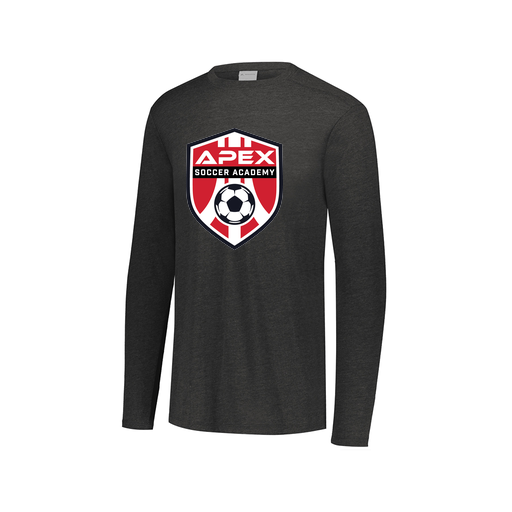 [FTLCUBBK-AXS-LOGO1] Decker Men's Tri-Blend T-Shirt - Long Sleeve (Adult XS, Black, Logo 1)