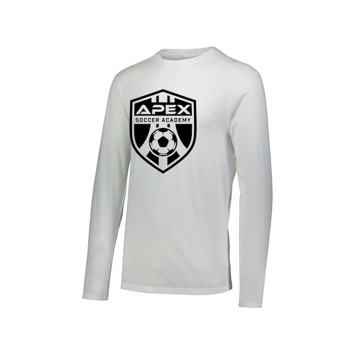[3075.005.XS-LOGO2] Men's LS Ultra-blend T-Shirt (Adult XS, White, Logo 2)