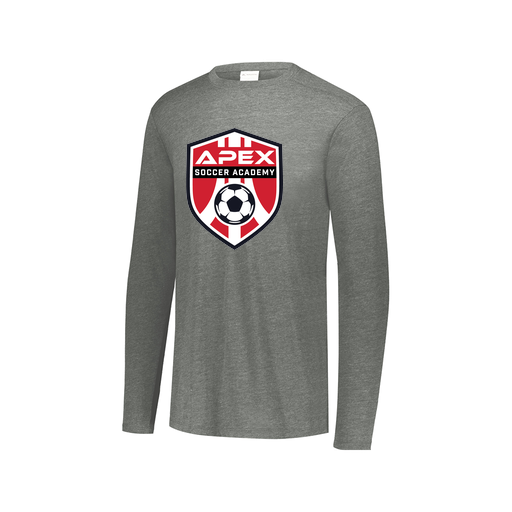 [3075.013.XS-LOGO1] Men's LS Ultra-blend T-Shirt (Adult XS, Gray, Logo 1)