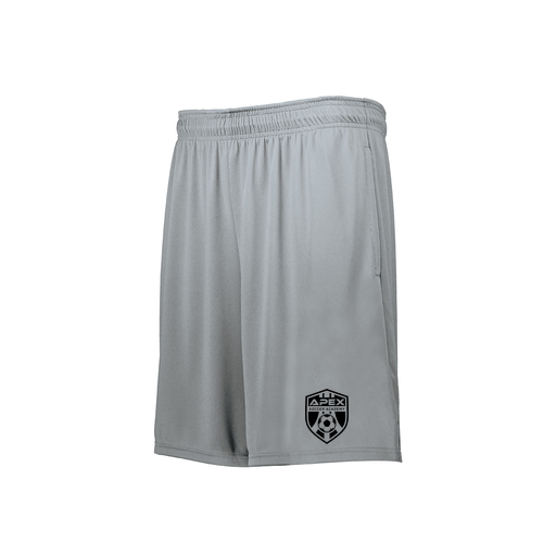 [229511.099.XS-LOGO2] Men's Swift Short (Adult XS, Silver, Logo 2)