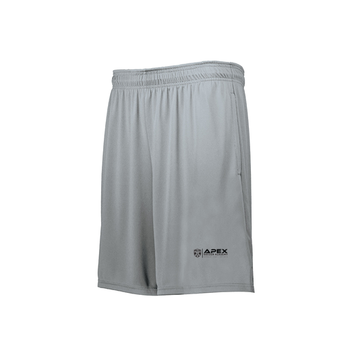 [229511.099.XS-LOGO3] Men's Swift Short (Adult XS, Silver, Logo 3)