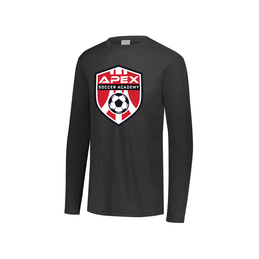 [FTLCUBBK-YS-LOGO1] Decker Youth Tri-Blend T-Shirt - Long Sleeve (Youth S, Black, Logo 1)