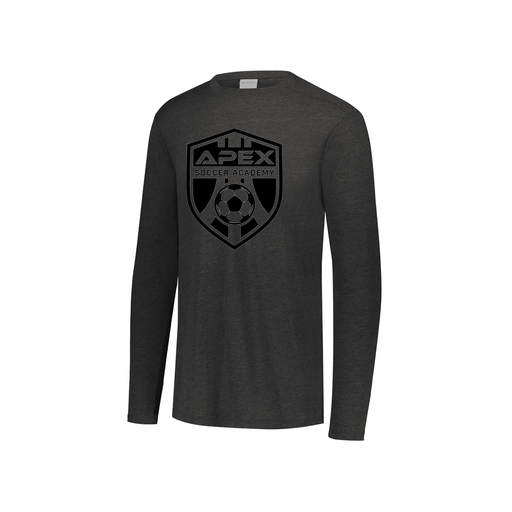 [3076.K94.S-LOGO2] Youth LS Ultra-blend T-Shirt (Youth S, Black, Logo 2)