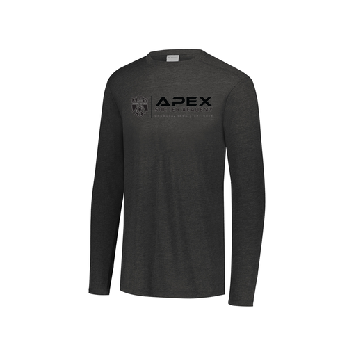 [FTLCUBBK-YS-LOGO3] Decker Youth Tri-Blend T-Shirt - Long Sleeve (Youth S, Black, Logo 3)