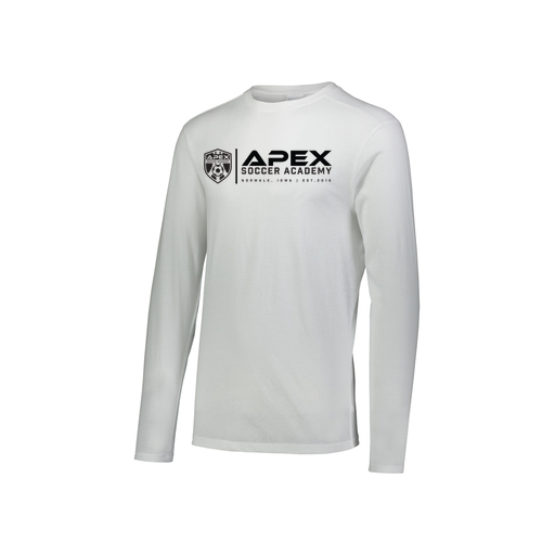 [FTLCUBWH-YS-LOGO3] Decker Youth Tri-Blend T-Shirt - Long Sleeve (Youth S, White, Logo 3)