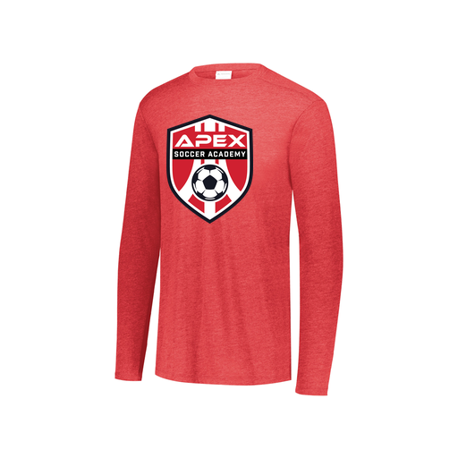 [3076.V96.S-LOGO1] Youth LS Ultra-blend T-Shirt (Youth S, Red, Logo 1)