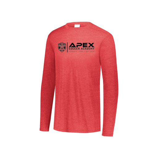 [3076.V96.S-LOGO3] Youth LS Ultra-blend T-Shirt (Youth S, Red, Logo 3)