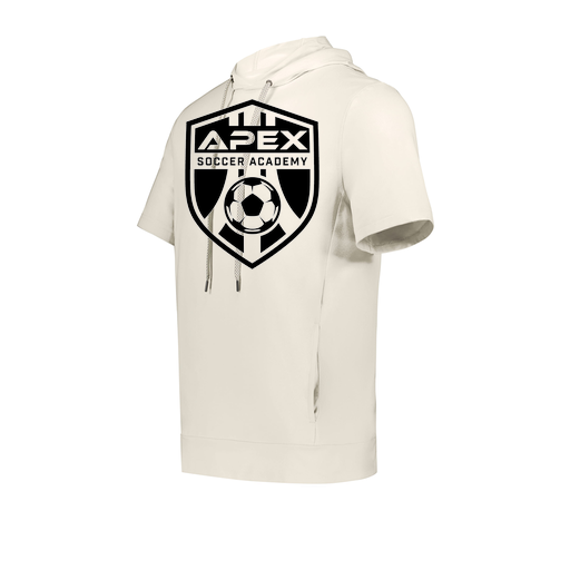 [222605-WHT-YS-LOGO2] YOUTH VENTURA SOFT KNIT SHORT SLEEVE HOODIE (Youth S, White, Logo 2)