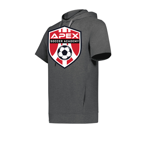 [222605-GRY-YS-LOGO1] YOUTH VENTURA SOFT KNIT SHORT SLEEVE HOODIE (Youth S, Gray, Logo 1)