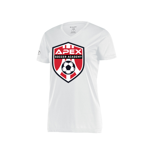 [222820.005.S-LOGO1] Ladies Movement Dri Fit Shirt (Female Adult S, White, Logo 1)