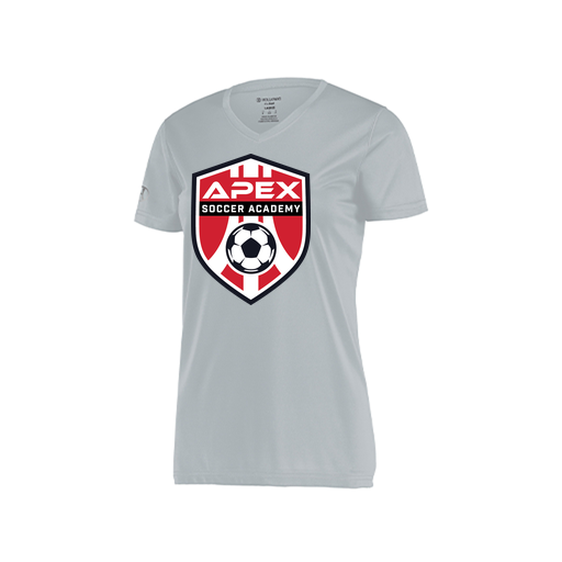 [222820.099.S-LOGO1] Ladies Movement Dri Fit Shirt (Female Adult S, Silver, Logo 1)