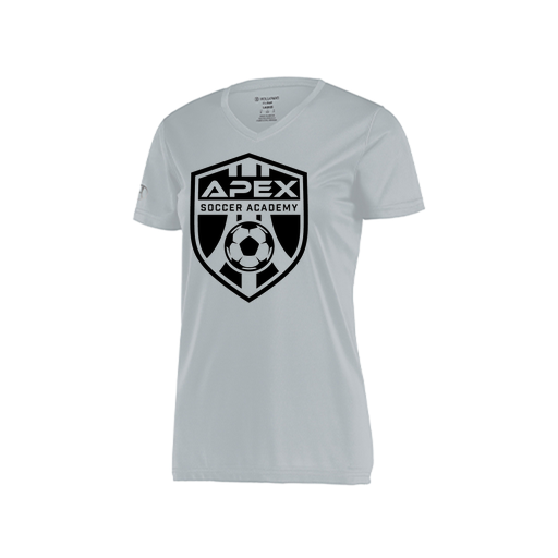 [222820.099.S-LOGO2] Ladies Movement Dri Fit Shirt (Female Adult S, Silver, Logo 2)