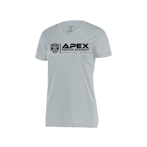 [222820.099.S-LOGO3] Ladies Movement Dri Fit Shirt (Female Adult S, Silver, Logo 3)