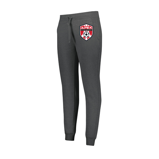 [229748.E83.XS-LOGO1] Ladies 60/40 Fleece Jogger (Female Adult XS, Gray, Logo 1)