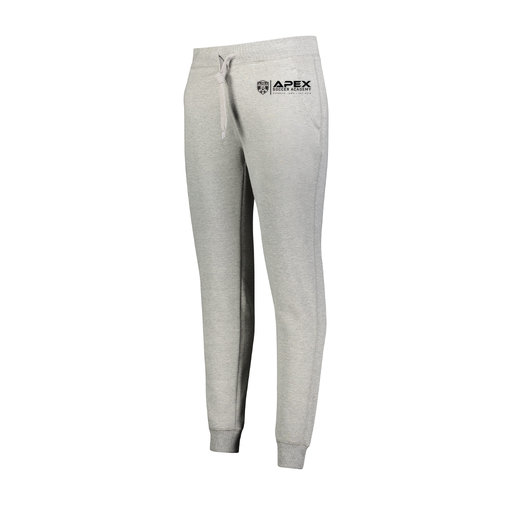 [229748.017.XS-LOGO3] Ladies 60/40 Fleece Jogger (Female Adult XS, Silver, Logo 3)