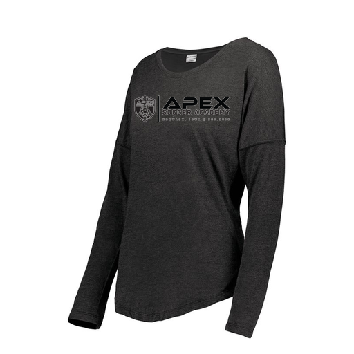 [FTLCUBBK-FAXS-LOGO3] Decker Women's Tri-Blend T-Shirt - Long Sleeve (Female Adult XS, Black, Logo 3)